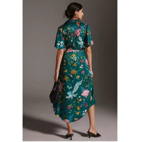 Anthropologie Maeve Button front Shirt Dress Size 2P - Picture 2 of 12